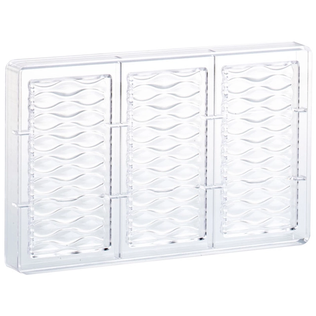 Støpeform sjokoladeplate polykarbonat 142 x 68 x H10mm - 100g x 3 