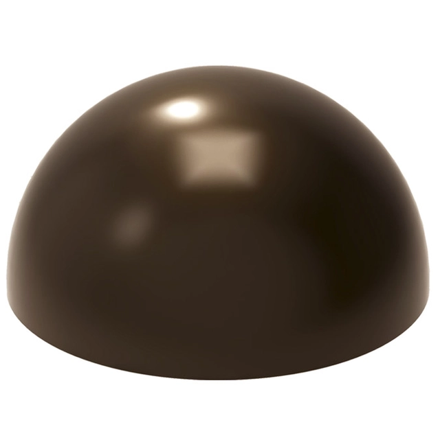 Konfektform polykarbonat Ø25mm halvkule 