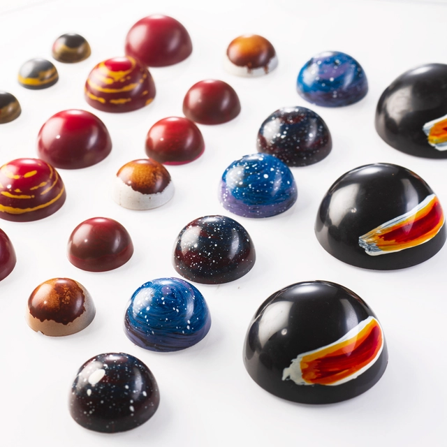 Konfektform polykarbonat Ø20mm halvkule 