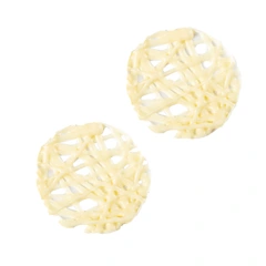 Mesh hvit sjokolade Ø4cm - 75stk