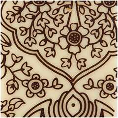 Sjokoskilt ornament hvit 3,5cm - 216stk