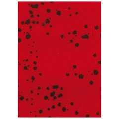 Sjokorektangel rød flekker - 315stk 3,5 x 2,5cm