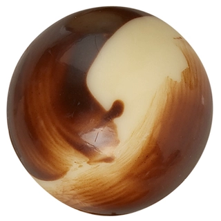 Sjokokule brun marmorert - 162stk Ø2,2cm 