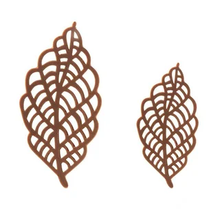 Sjokoladeblad melk ass. - 180stk 6,6x3,3 og 5,2x2,8cm