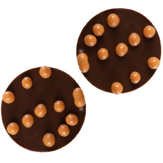 Sjokoplett mørk/karamell ø3cm - 280stk