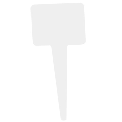 Navn markør for mat - 10stk 150 x 70mm - Hvitt plexiglass