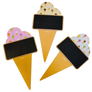 Pregel iskrem skilt 18cm - 30stk ass. Godkjent for matkontakt