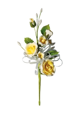 Blomsteroppsats i tragant ass. - 5stk 24cm 