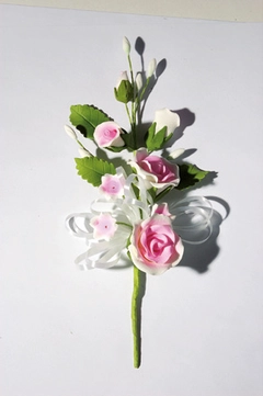 Blomsteroppsats i tragant ass. - 5stk 24cm 