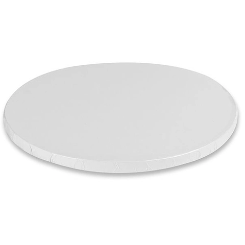 Cake drum hvit rund 12mm tykkelse 