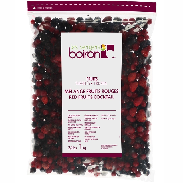 Røde frukter singelfryst - 1kg Markjordbær, blåbær, rips m.m 