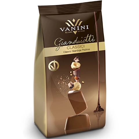 Gianduiotto classic konfekt - 120g Gianduja sjokolade i konfekt format 