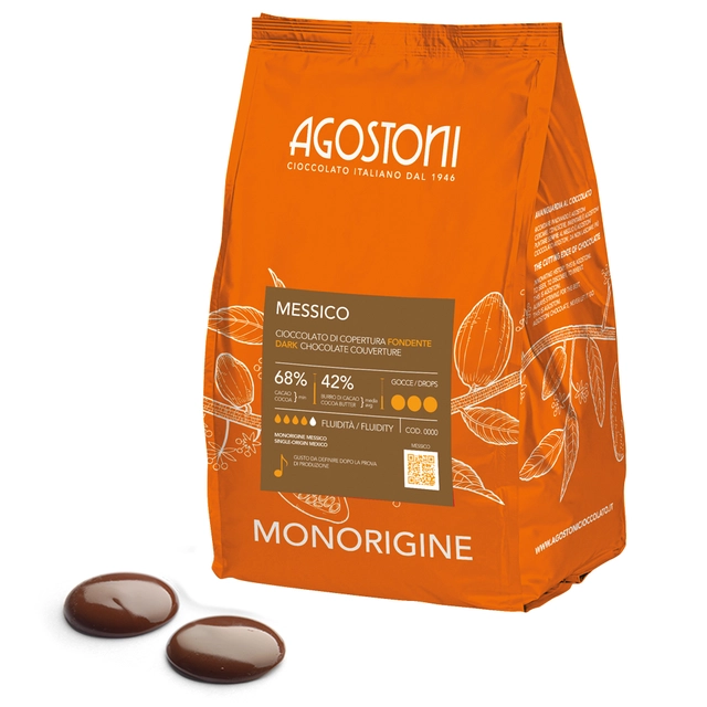 Mexico 68% sjokolade Balansert profil, gul frukt, tobakk m.m 