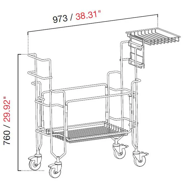 Coolbox Tubs Tralle 1 Praktisk, sammenleggbar, rustfritt stål 