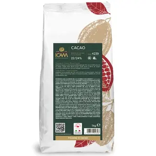 Kakaopulver 22-24% mørk Medium alkalisert, med vanillin
