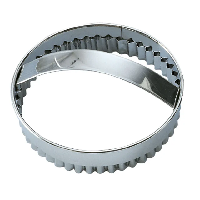 Utstikker rund bølgete Ø12 x H2cm 