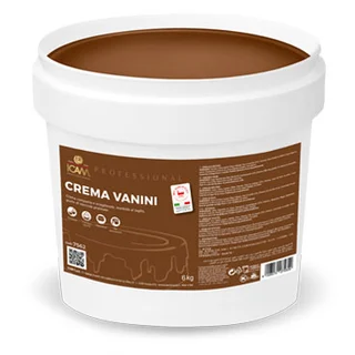 Vanini hasselnøttkrem 22% - 6kg Kompakt, rik hasselnøtt smak, kakao