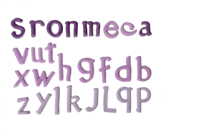 Silikonform bokstaver 20x12,5 x 1cm 