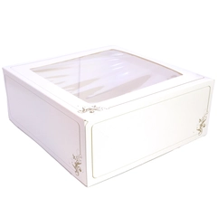 Kakeeske 300 x 300 x 120mm - 50stk Med vindu - UTGÅR