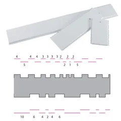 Strukturskrape 34cm bredde
