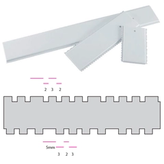 Strukturskrape 34cm bredde