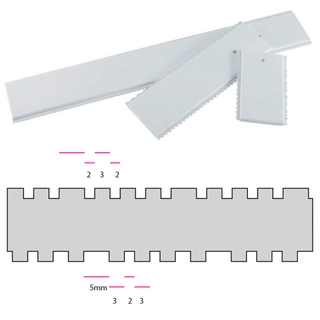 Strukturskrape 34cm bredde
