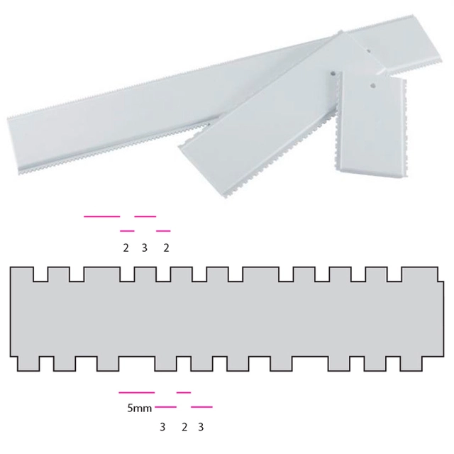 Strukturskrape 34cm bredde 