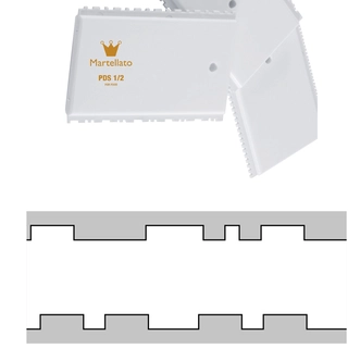 Strukturskrape 17cm bredde