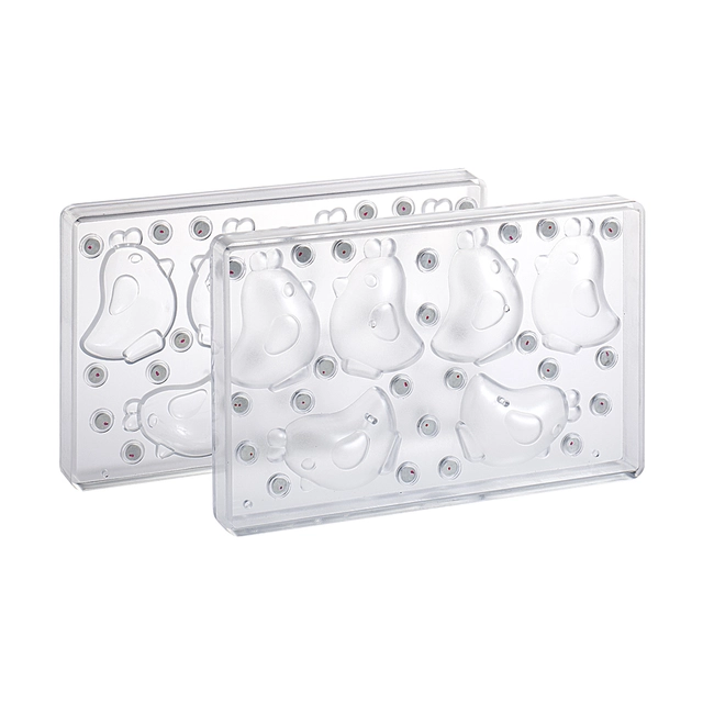 Støpeform polykarbonat Kylling 3D 65 x 84 x H80mm - 45g x 6 