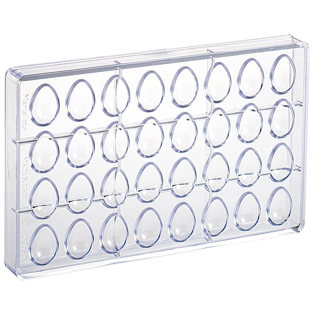 Konfektform polykarbonat 3D Egg 22 x H32mm - 7gr x 32 