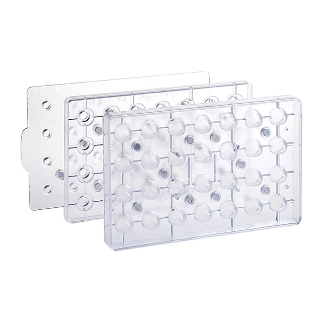 Konfektform polykarbonat 3D Egg 23 x 32 x H23mm - 8gr x 28 