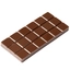 Sjokoladeplate thermo mould - 5stk 150 x 70 x H8mm - 100g x 5