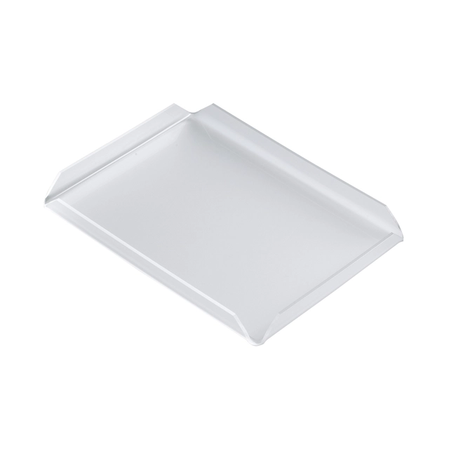 Displaybrett / Servering 17x23xH2cm Hvitt plexiglass 