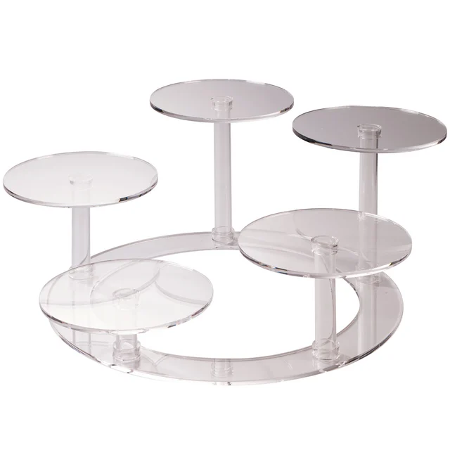 Kakestativ Loop - 5 plater x Ø26cm Total størrelse: Ø77 x H26cm 