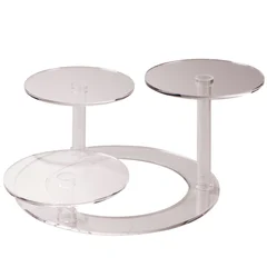 Kakestativ Loop - 3 plater x Ø26cm Total størrelse: Ø65 x H26cm