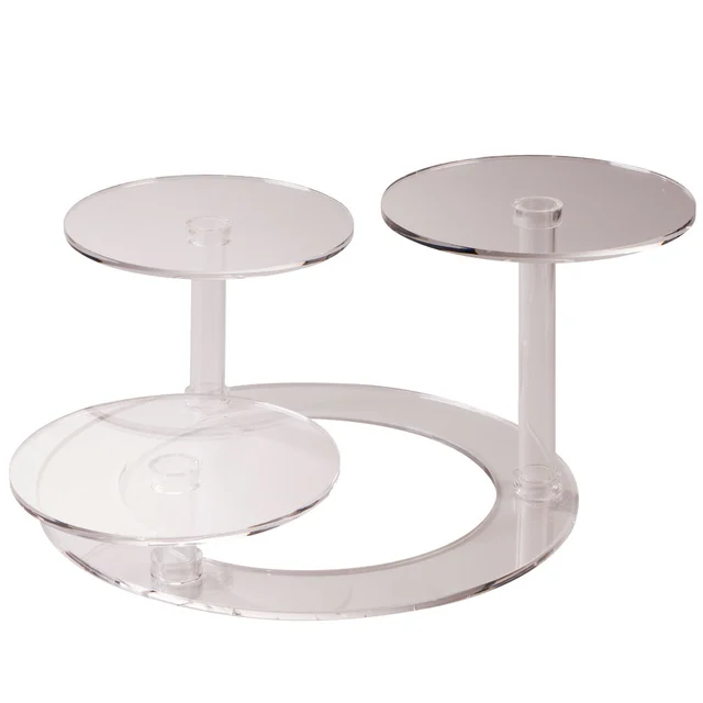 Kakestativ Loop - 3 plater x Ø26cm Total størrelse: Ø65 x H26cm 