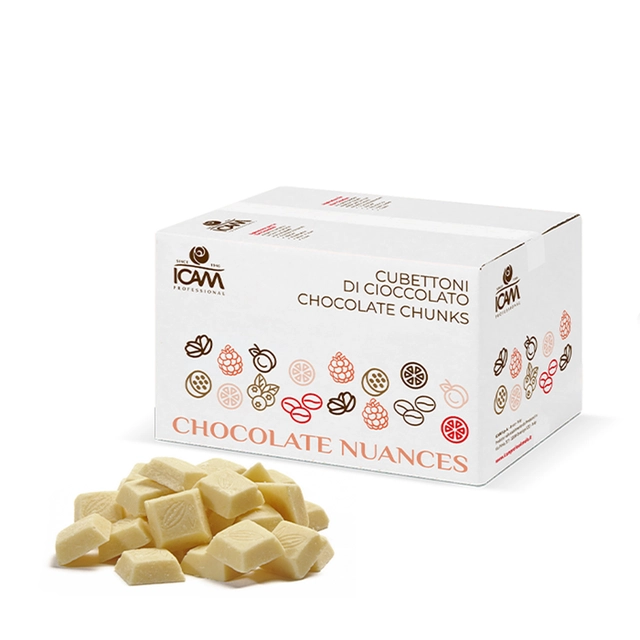 Sjokoladebiter bakefast pasjonsfrukt 4kg Mild melkesmak med pasjonsfrukt 