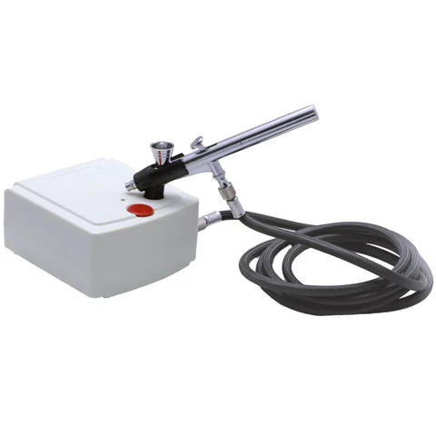 Mini Airbrush kompressor - 1,5 Bar Pistol, holder og bag inkludert