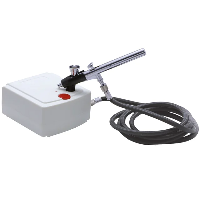 Mini Airbrush kompressor - 1,5 Bar Pistol, holder og bag inkludert 