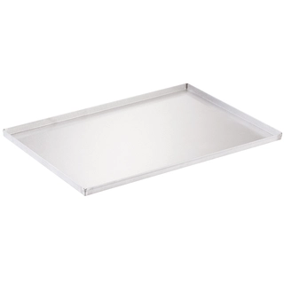 Bakebrett aluminium 60 x 40 x H2cm Lavkant 4 sider, 1.5mm tykk