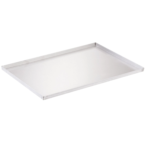 Bakebrett aluminium 60 x 40 x H2cm Lavkant 4 sider, 1.5mm tykk