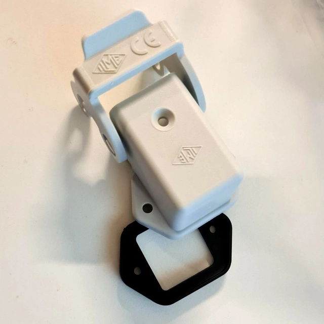 Grått hus til strømpunkt - 4080 Inkludert sort tettepakning 