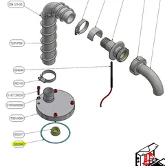 Sort O-ring - 2040 2,6mm tykkelse