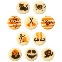 Halloween Sjokoknapp Ø2cm- 300stk ass.