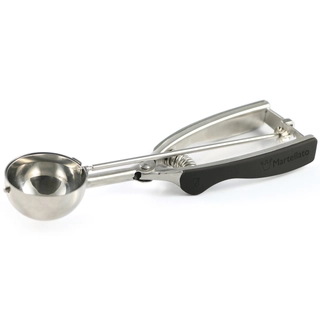 Iskremskje m/ utløser Ø38-57mm Rustfritt stål, gummiert håndtak