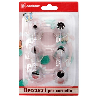 Sprøytetyll i metall, sett/6stk UTGÅR