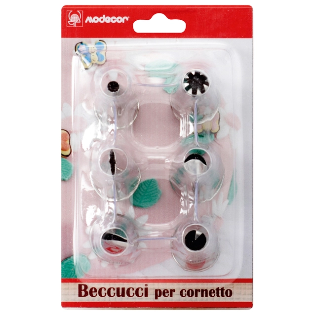 Sprøytetyll i metall, sett/6stk UTGÅR 