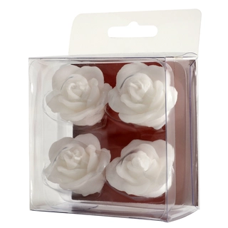 Kakelys rose Ø4cm - 4stk UTGÅR