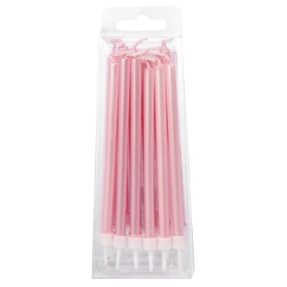 Kakelys rosa - 12stk H: 11,5cm - UTGÅR