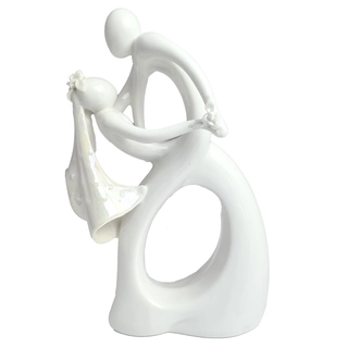 Brudepar porselen fancy, 18cm